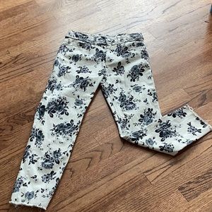 Girls Cotton On floral denim jeans